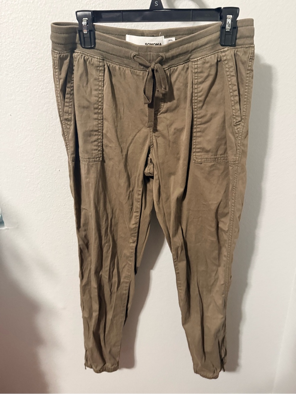 Sonoma Olive Green Drawstring Women’s Jogger Pants